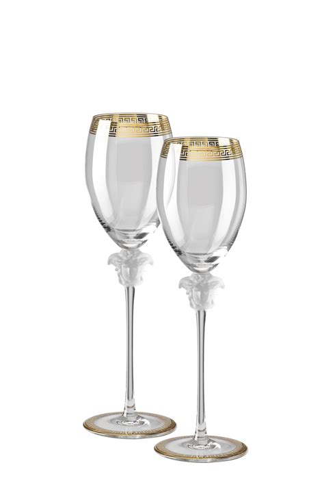 replica versace wine glasses|Versace champagne glasses.